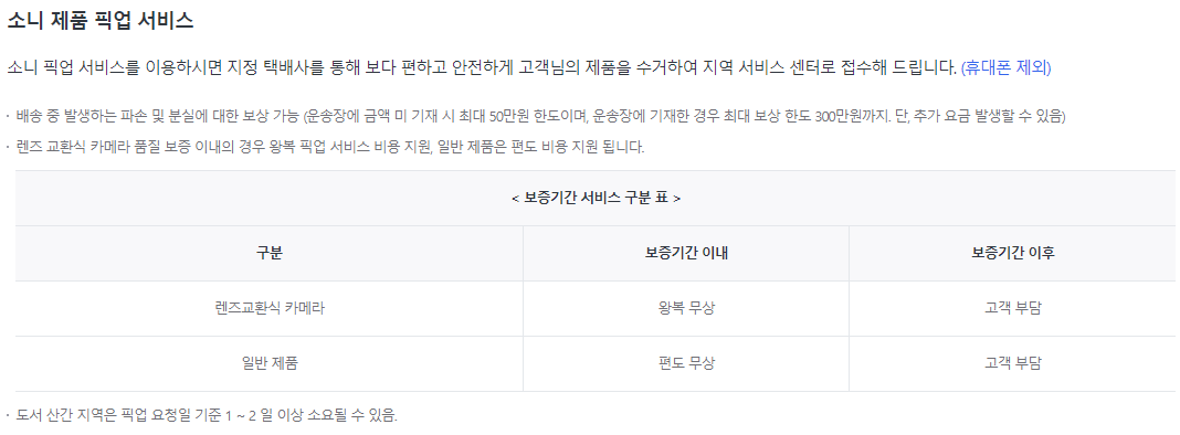 소니 카메라 서비스센터 / 고객센터 전화번호 (미러리스, 풀프레임, DSLR) 소니 카메라 서비스센터 / 고객센터 전화번호 (미러리스, 풀프레임, Dslr)